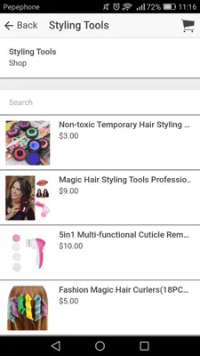 HairStyles android App screenshot 3